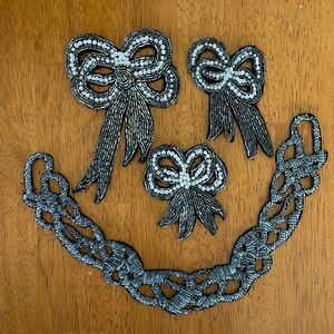 Lot of beaded appliqués